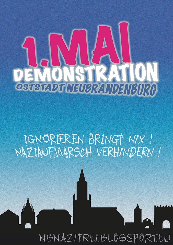 Vielfalt statt Faschismus – 1. Mai Neubrandenburg Nazifrei