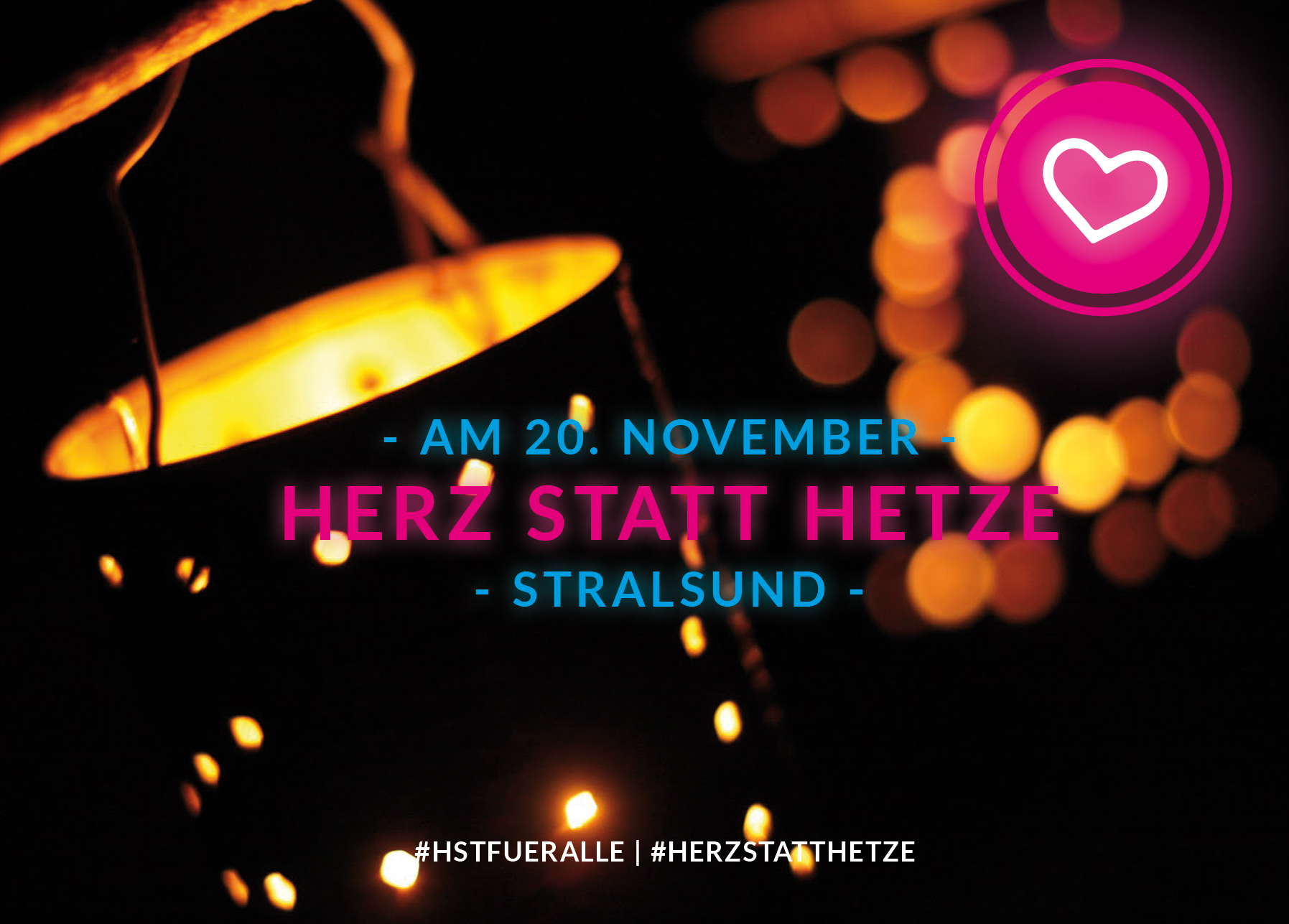 Morgen: Stralsund „Herz statt Hetze“