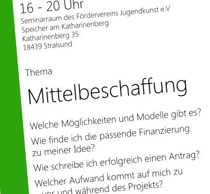 Seminar: „Mittelbeschaffung“ der Mitmachzentrale V-R am 9.12.